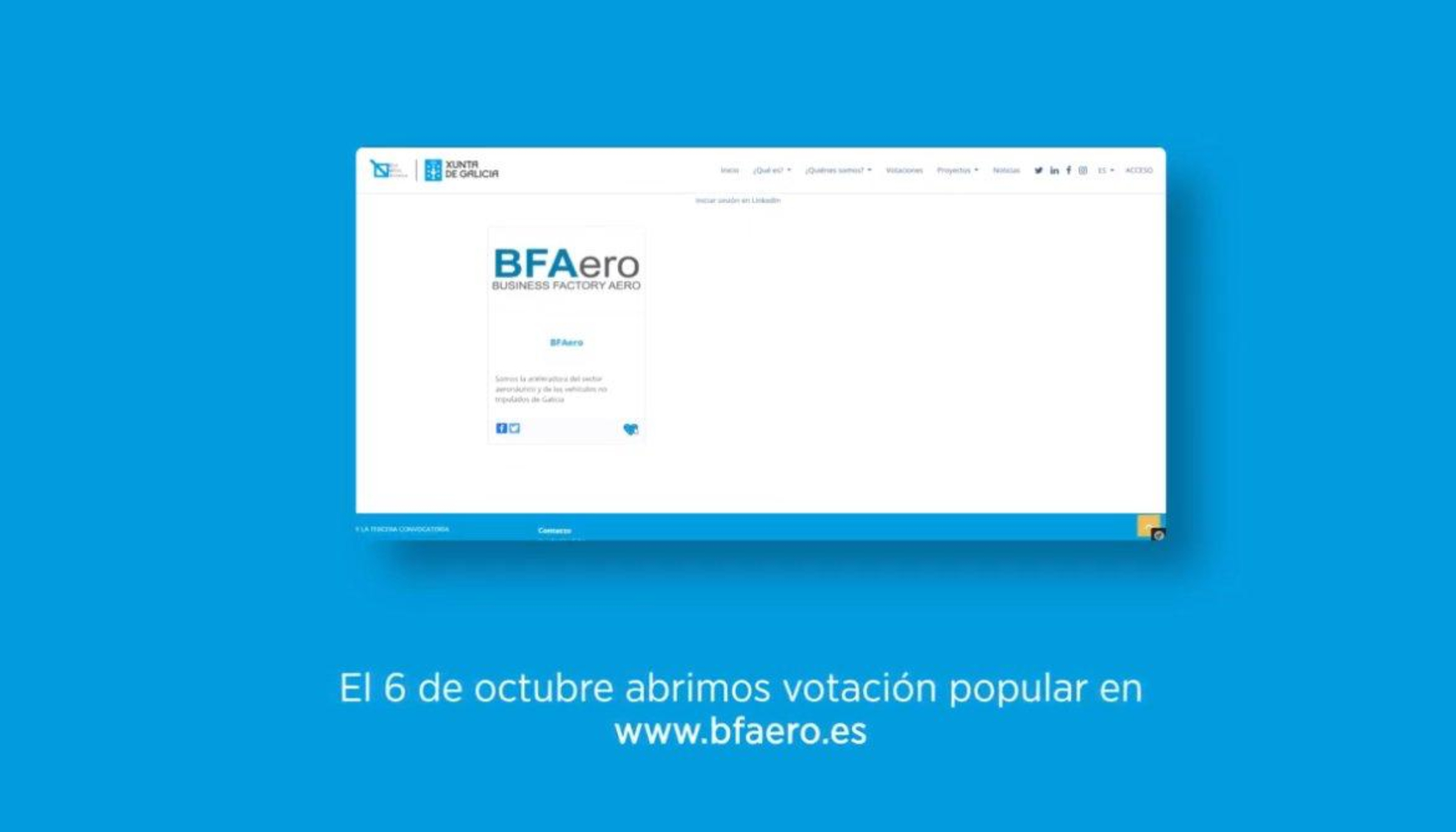 Vota en nuestra web los mejores proyectos para nuestra 3ªedición #BFAero